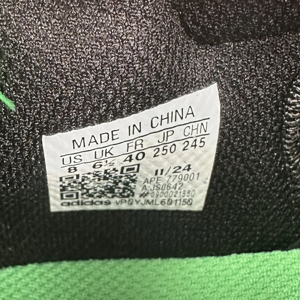 adidas Women's Black, Blue & Green Wave-Effect Athletic Sneakers